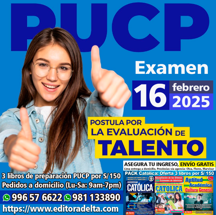 Examen PUCP 2025